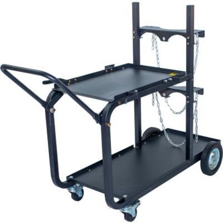 METAL MAN WORK GEAR Metal Man¬Æ - Heavy Duty Single/Dual Bottle Welding Cart UWC4